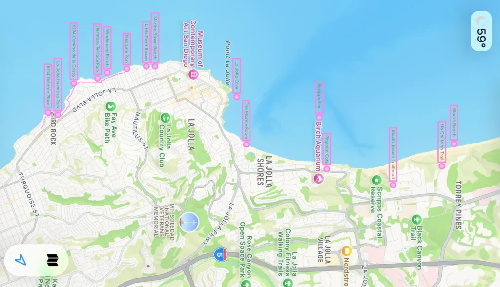 La Jolla Map